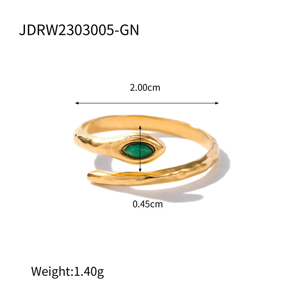 Waterproof Vintage Statement Adjustable Ring