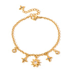 Waterproof Star Moon Bracelet