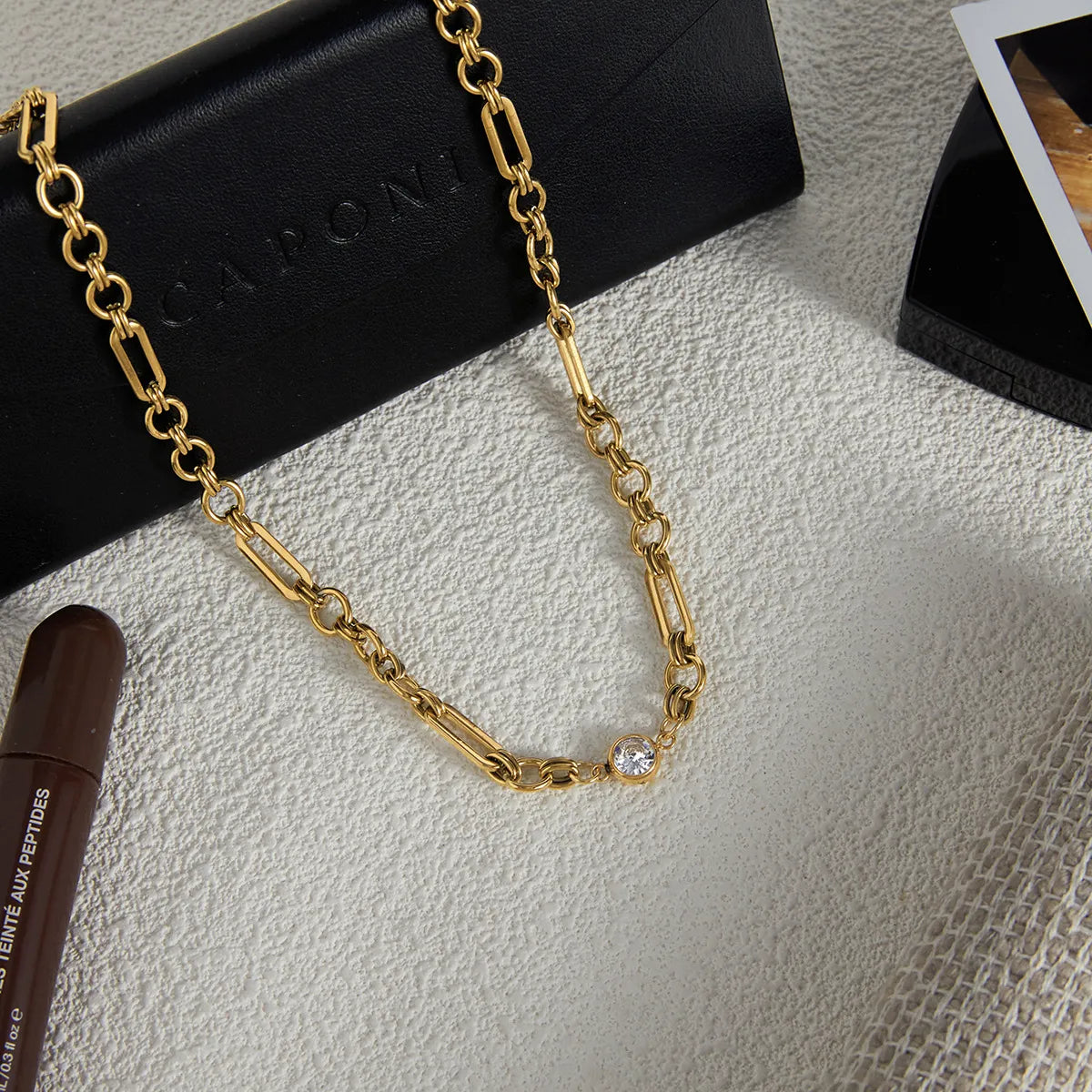 Waterproof Gold Chunky Link Choker