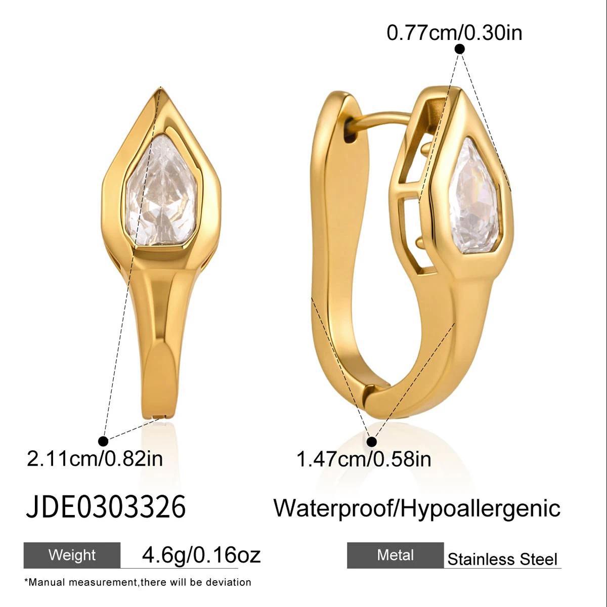 Bold Snake Hoop & Sparkling Ear Cuff Collection | Waterproof Stainless Steel