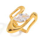 Waterproof Irregular Adjustable Ring