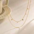 Waterproof Minimalist Double-Layer Necklace