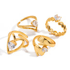 Waterproof Irregular Adjustable Ring