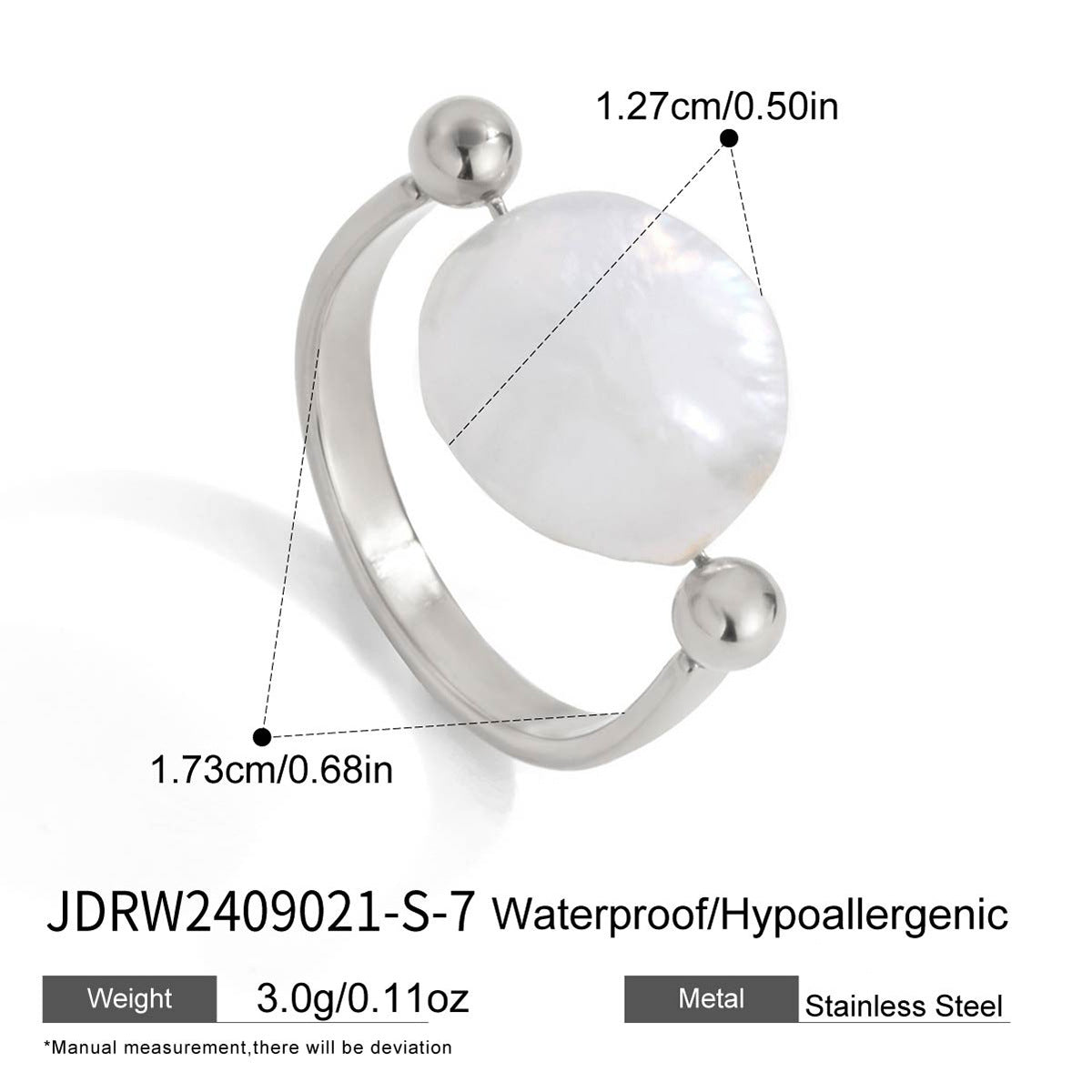 WaterproofBaroque Freshwater Pearl Statement Ring