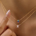 Waterproof 18K Gold Vintage Cameo & Zirconia Medallion Pendant Necklace