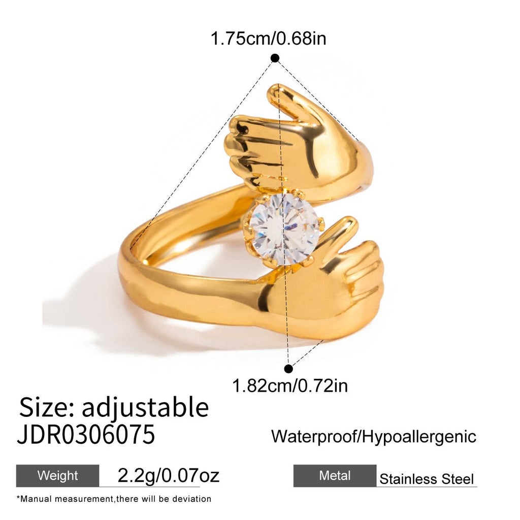 Waterproof Irregular Adjustable Ring