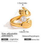Waterproof Irregular Adjustable Ring