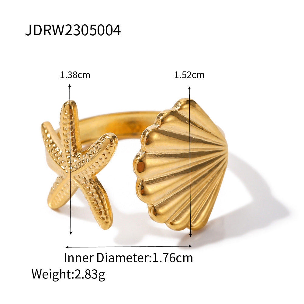 Waterproof Starfish Ring Collection