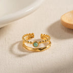 Double-Layer Open Ring | Waterproof 18K Gold