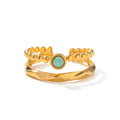 Double-Layer Open Ring | Waterproof 18K Gold