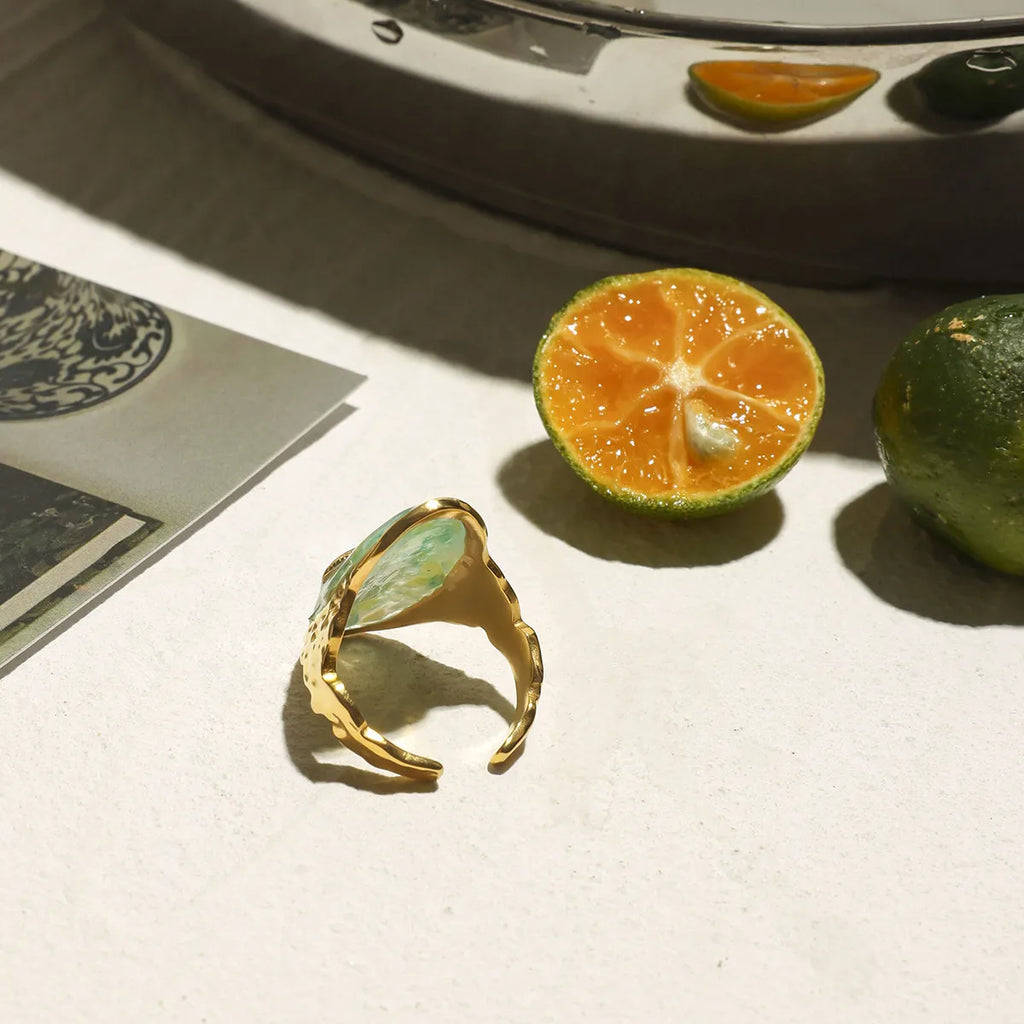 Adjustable Starfish Ring | Waterproof 18K Gold