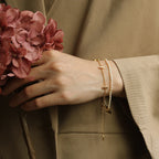 Minimalist Gold Multi-Bar Chain Bracelet