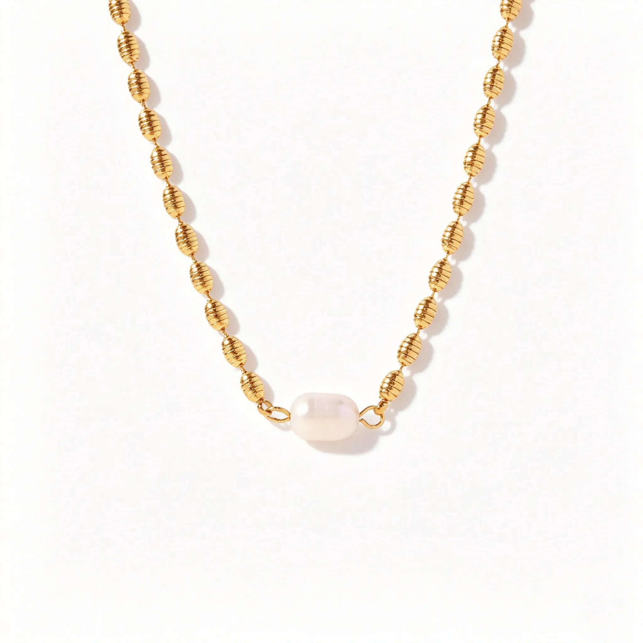 Waterproof Stainless Steel Chunky Charm Necklace | Gold Cross & Heart Layered Chain