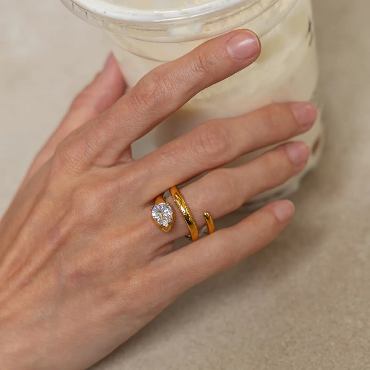 Waterproof Adjustable Snake Wrap Band Ring