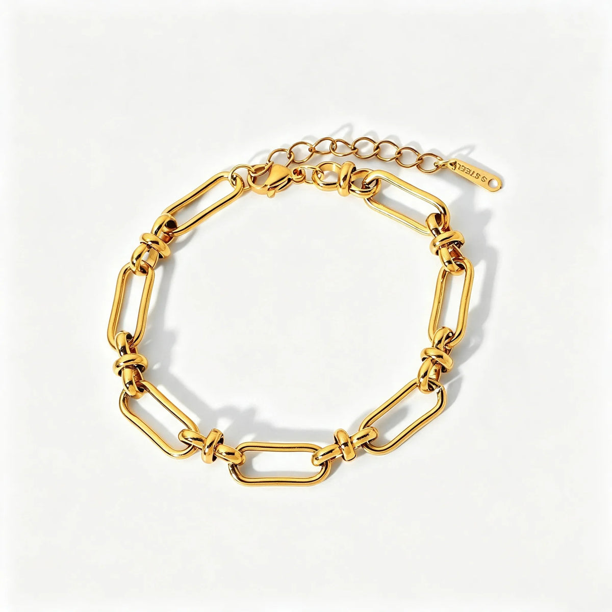 Ribbed Texture Open Cuff Bangle | Waterproof 18K Gold Plated