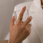 Waterproof Coiled Snake Open Ring
