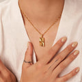 Waterproof Sunburst Pendant Necklace