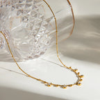 Waterproof Beaded CZ Necklace