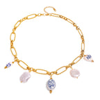 Waterproof Ceramic & Baroque Pearl Necklace