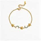 Boho Stackable Bracelet | Waterproof 18K Gold