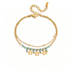 Boho Stackable Bracelet | Waterproof 18K Gold