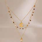 Waterproof Celestial Layered Necklace