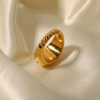 Waterproof Chunky Star Dome Ring