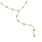Waterproof Multicolor CZ Lariat Y-Necklace