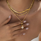 DIY Charm Necklace System | Waterproof Stainless Steel & Zirconia Interchangeable Jewelry