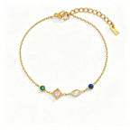 Colorful Crystal Bracelet | Waterproof 18K Gold
