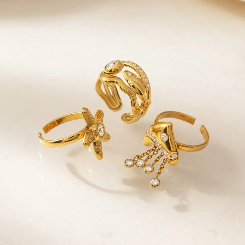 Waterproof Ocean Open Ring
