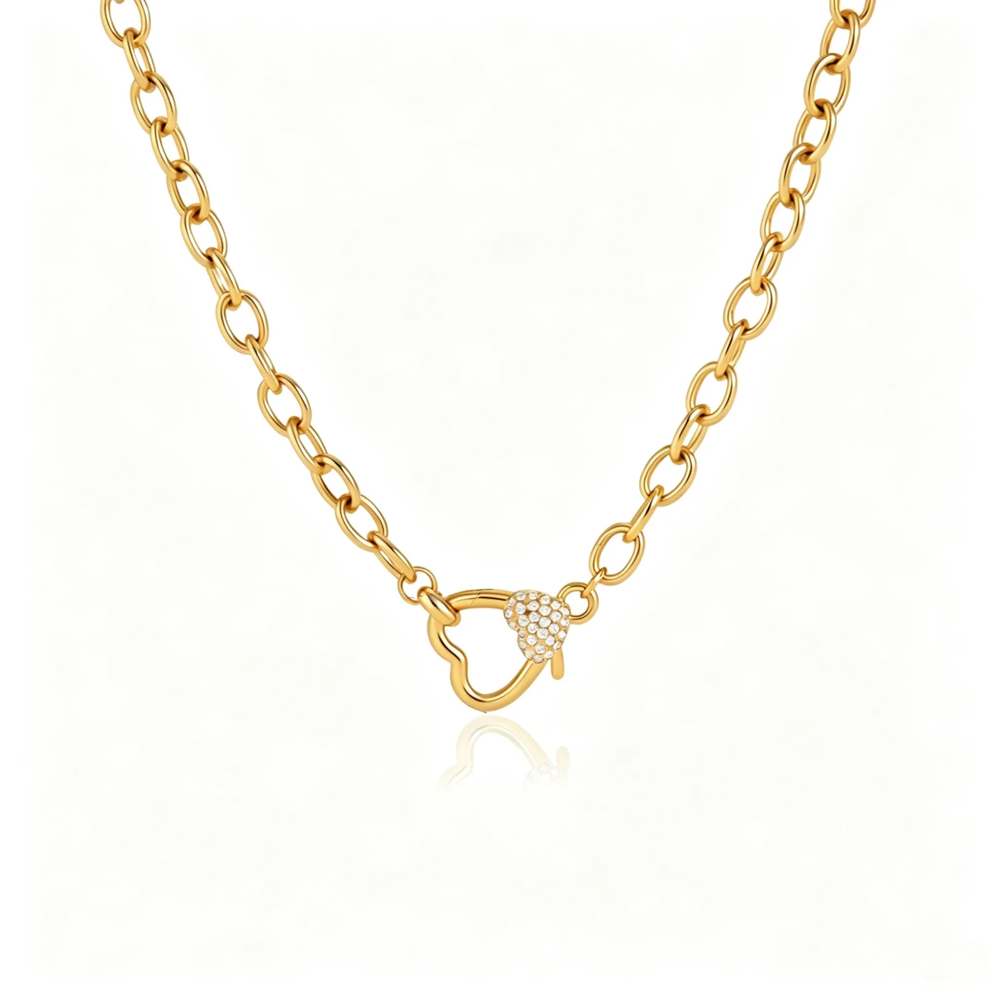 DIY Charm Necklace System | Waterproof Stainless Steel & Zirconia Interchangeable Jewelry