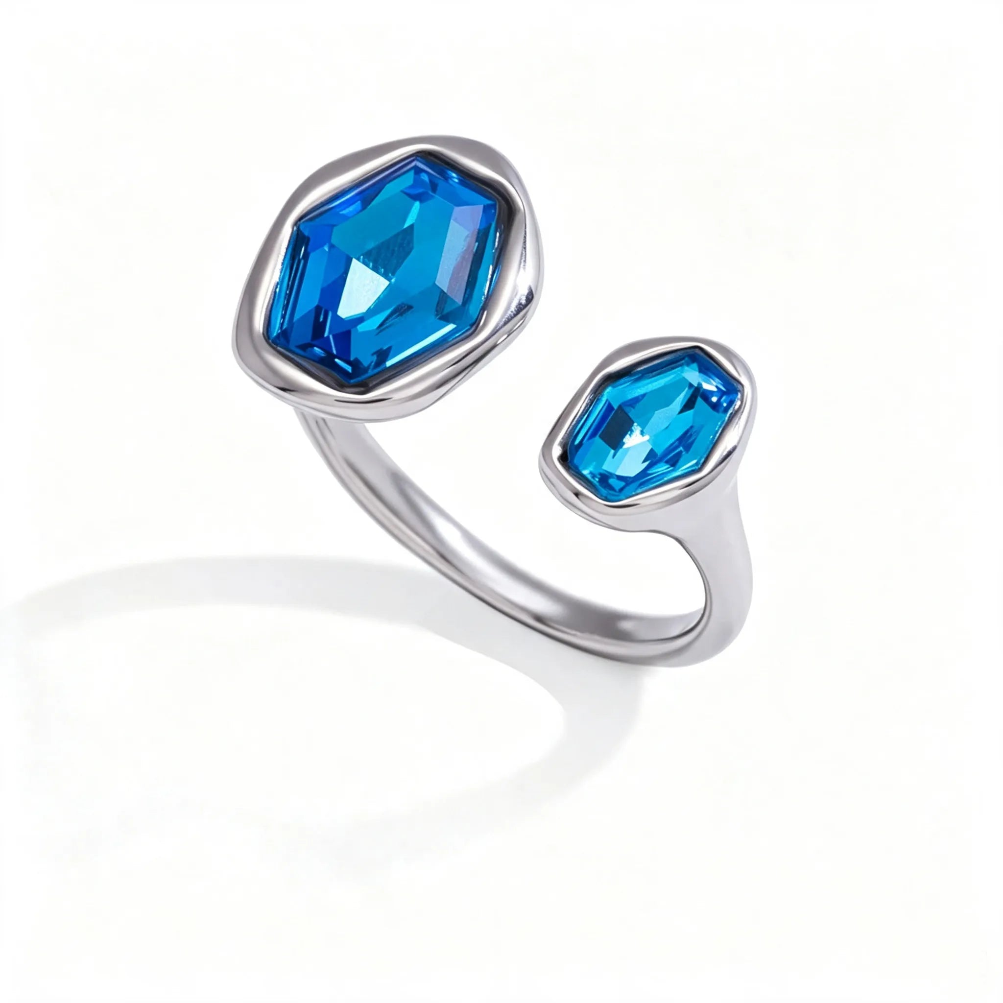 Lapis Lazuli Evil Eye Statement Ring – Waterproof 18K Gold