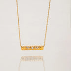 French Vintage Amour Pendant Necklace | Waterproof 18K Gold