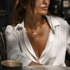 Waterproof Gold Coil Baroque Pearl Necklace