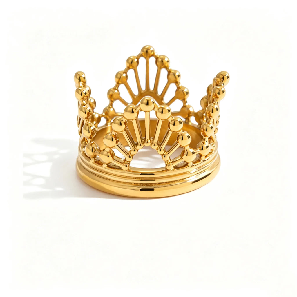 Waterproof Lace Crown Ring