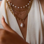 Waterproof Chunky Baroque Pearl Necklace