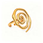 Waterproof Stainless Steel Open Rings | Geometric, Snake & Abstract Designs