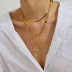 Waterproof Cross Pendant Necklace