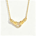 Waterproof CZ & Paperclip Layered Necklace
