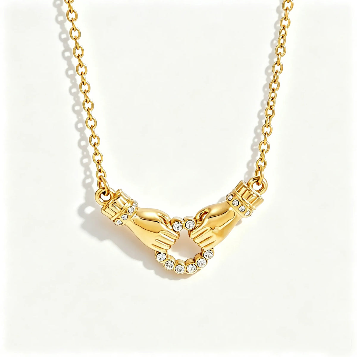 Waterproof CZ & Paperclip Layered Necklace