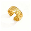 Waterproof Vintage Floral Open Ring