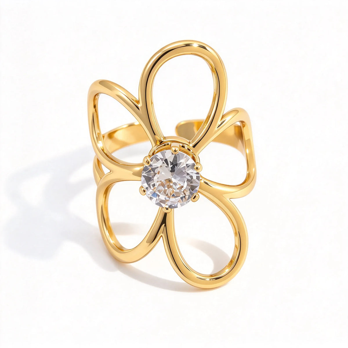 Waterproof Gold Sculptural Ring Collection