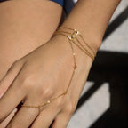 Waterproof Multi-Layer Hand Chain Bracelet with Ring