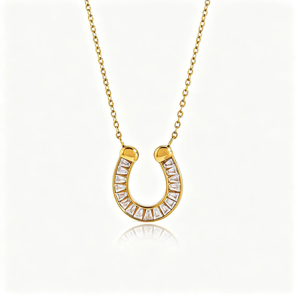 Waterproof Two-Tone T-bar Lariat Necklace