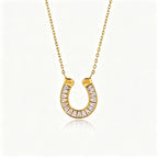 Waterproof Two-Tone T-bar Lariat Necklace