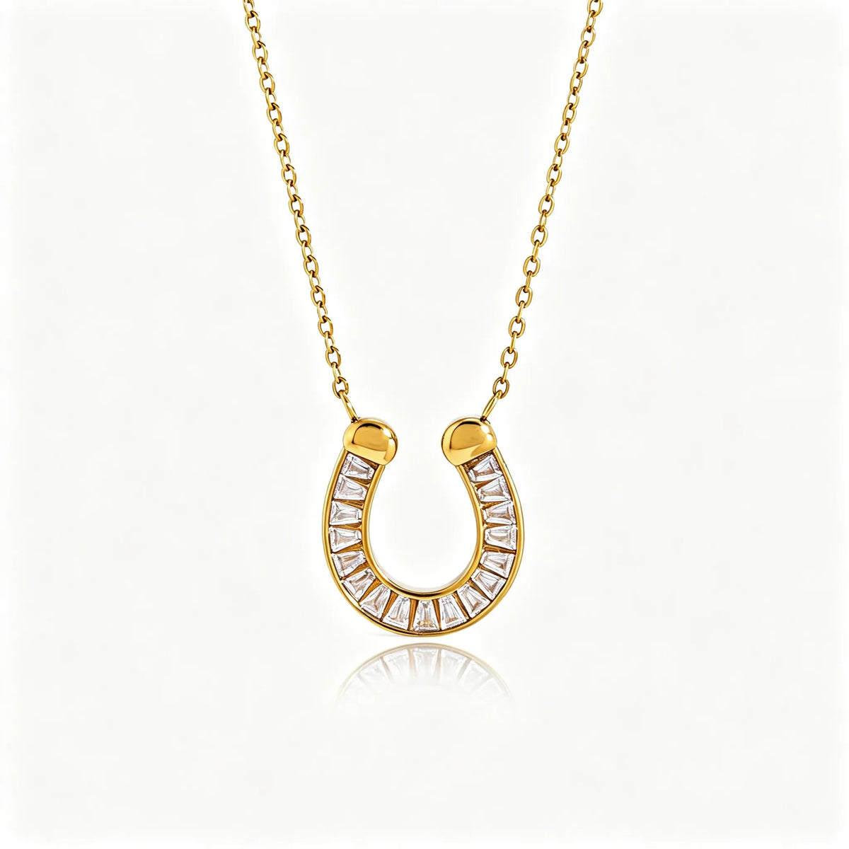 Waterproof Two-Tone T-bar Lariat Necklace