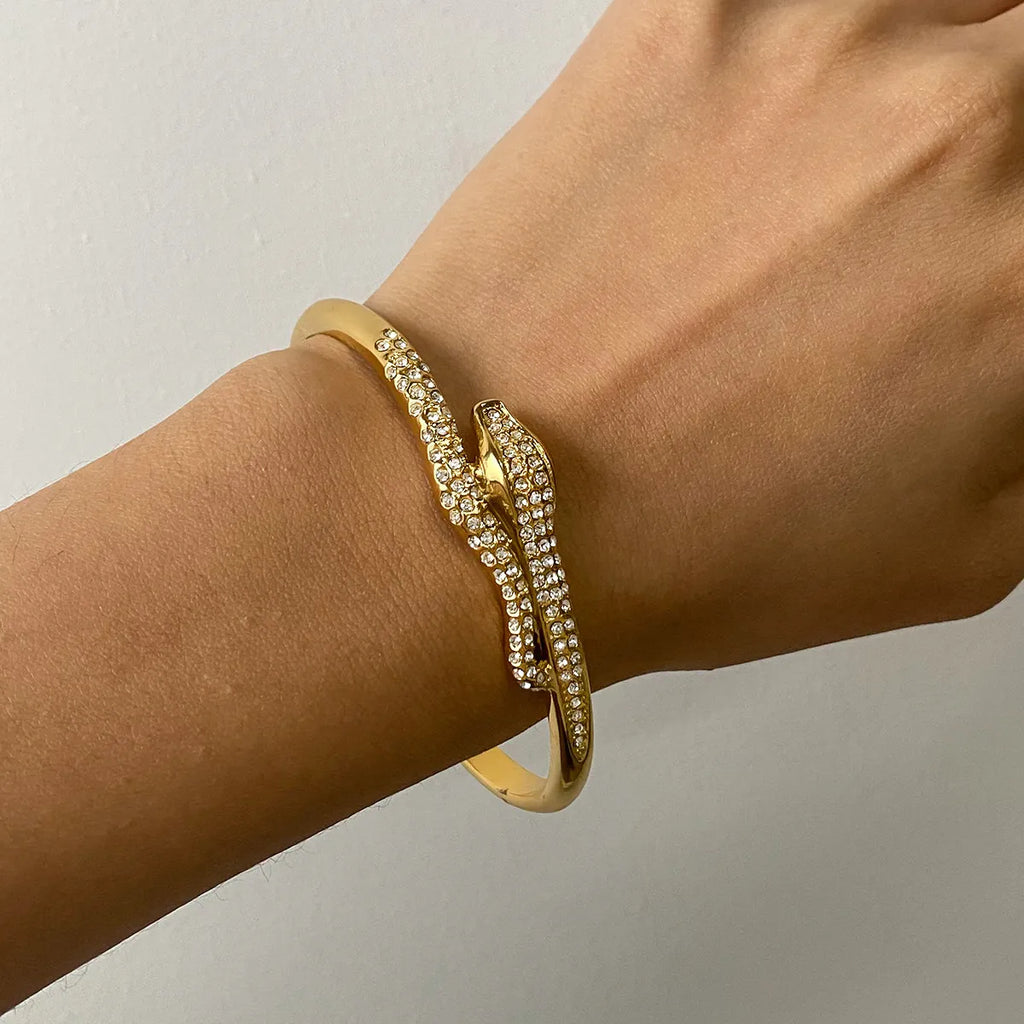 Waterproof Gold Snake Bangle