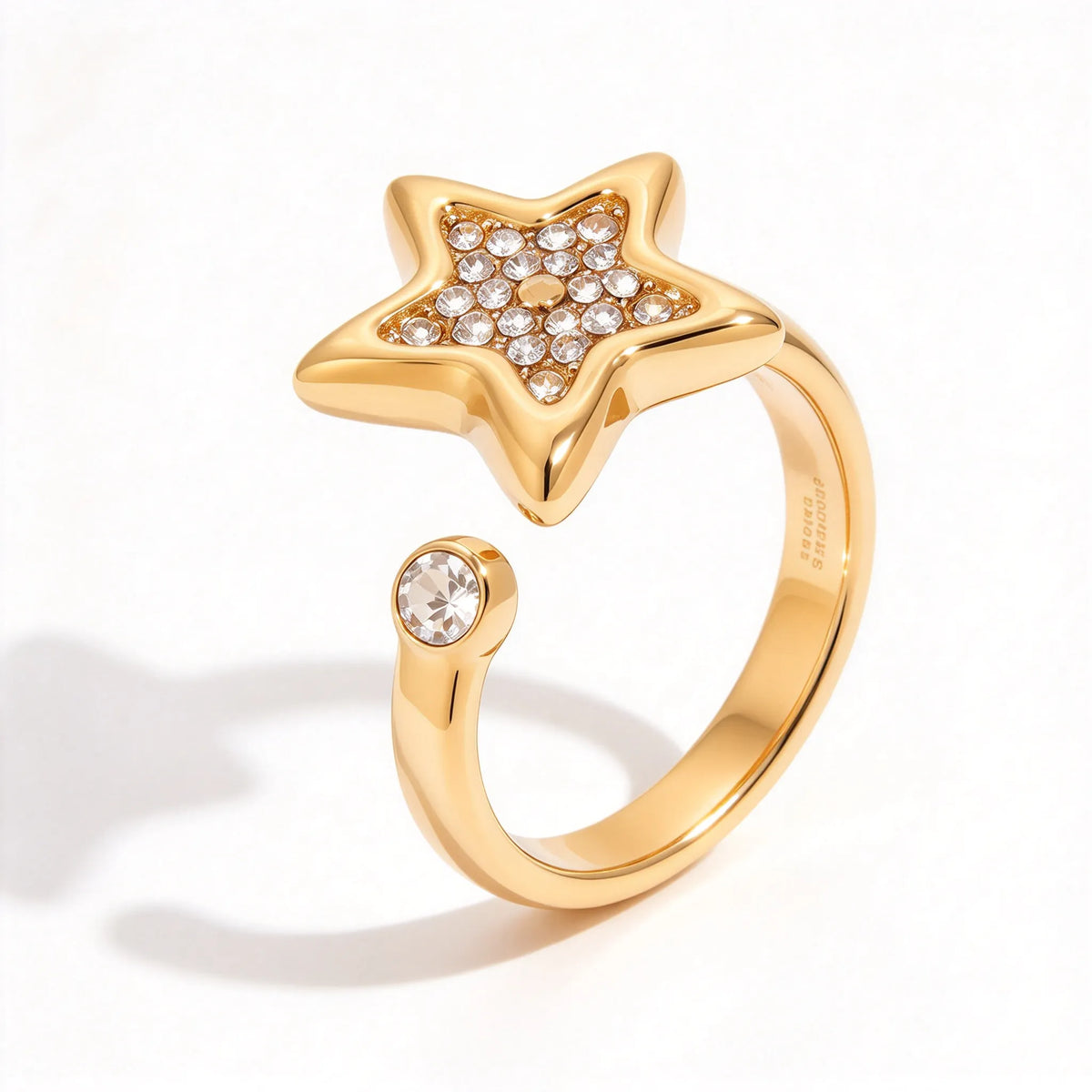 Waterproof Two-Tone Celestial Ring