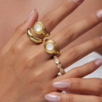 Waterproof Chunky Resin Inlay Ring